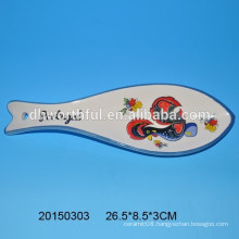 High quality ceramic spoon holder in fish shape